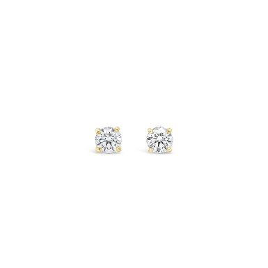 View full screen - View 1 of Lot 4. PAIR OF DIAMOND STUDS, EACH WEIGHING 0.32 CARAT .