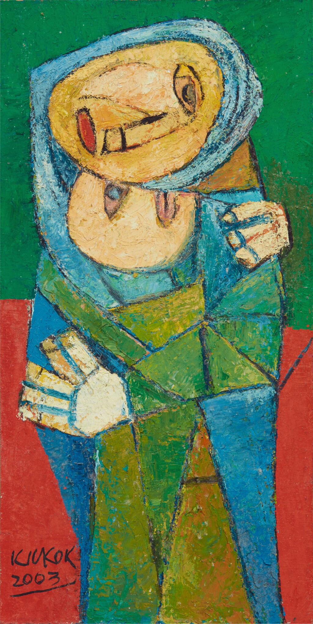 View full screen - View 1 of Lot 1033. Ang Kiukok 洪救國 | Mother and child 母與子.