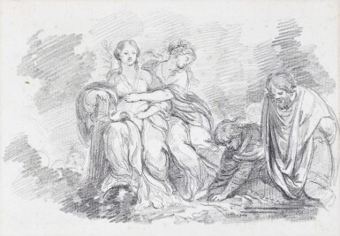 View full screen - View 1 of Lot 28. Victory and Peace, after Pietro da Cortona.