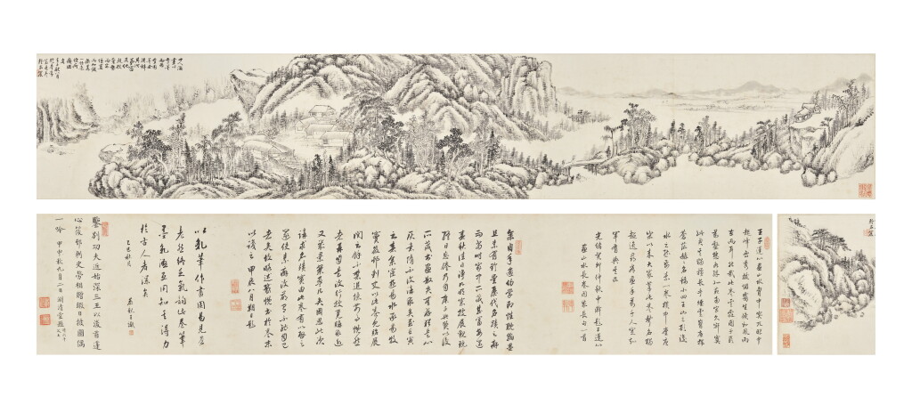 View full screen - View 1 of Lot 2531. 王宸 臨王時敏長卷|Wang Chen, Landscape after Wang Shiming.