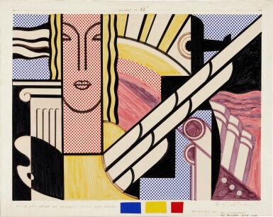 View full screen - View 1 of Lot 40. Modern Tapestry (Study).