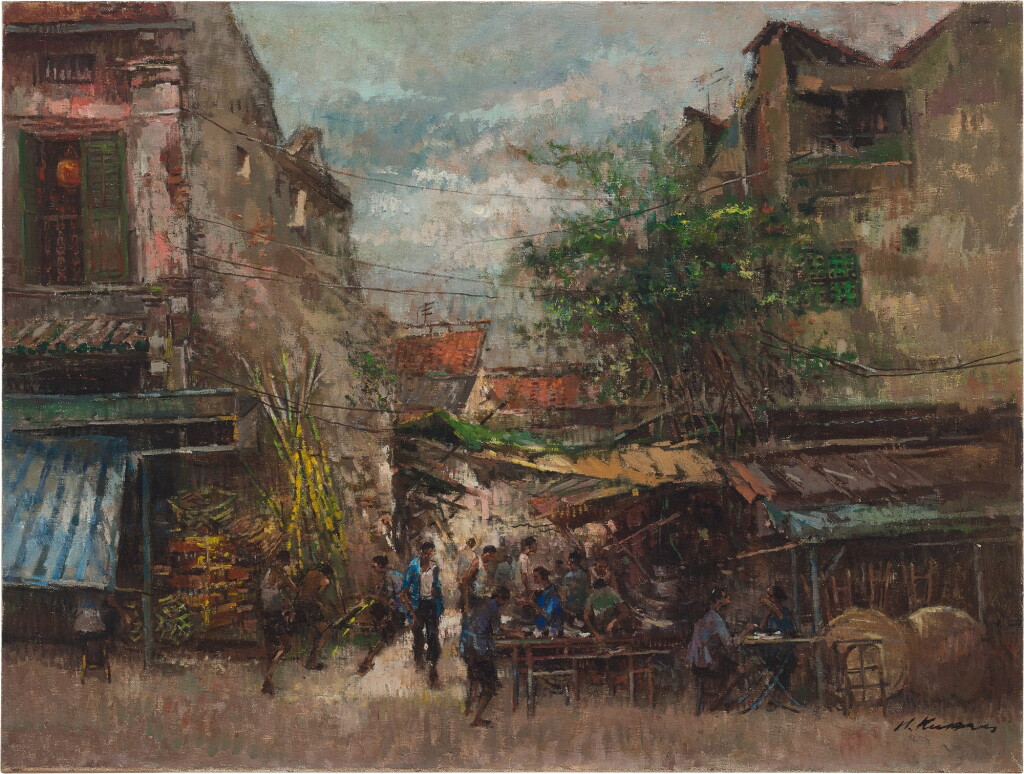 View full screen - View 1 of Lot 4586. Old Street Scene - S'pore | 新加坡的老街.