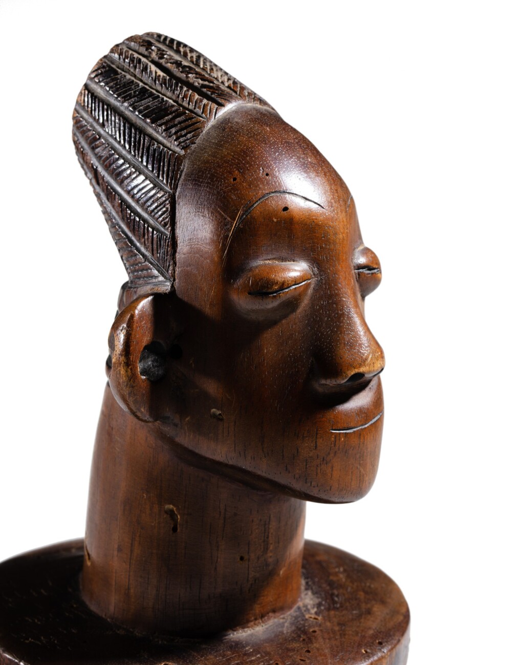 Sculpture africaine paire bustes mangbetu annees 40 rare - Collection Sculpture africaine paire bustes mangbetu annees 40 rare - Collection