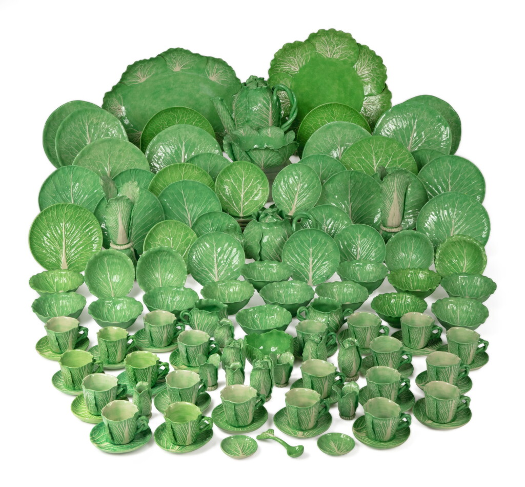 View full screen - View 1 of Lot 231. AN EXTENSIVE DODIE THAYER POTTERY LETTUCE WARE SERVICE, MODERN.