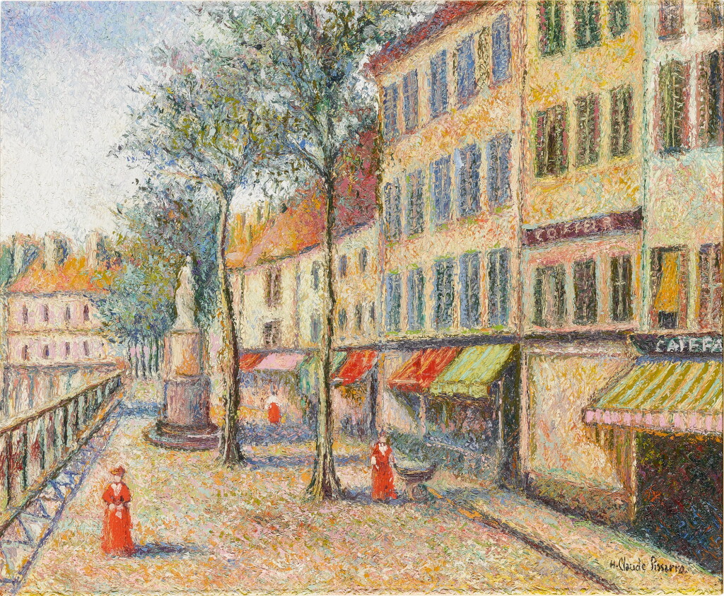 View full screen - View 1 of Lot 2. HUGHES CLAUDE PISSARRO | PLACE NOTRE DAME À PONTOISE.