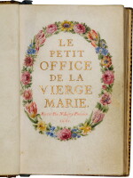 Nicolas Jarry | Le Petit Office de la Vierge Marie, 1661, manuscript on vellum, distinguished provenance