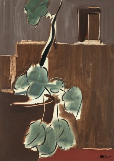 View full screen - View 1 of Lot 5. Untitled (Still Life with Leaves).