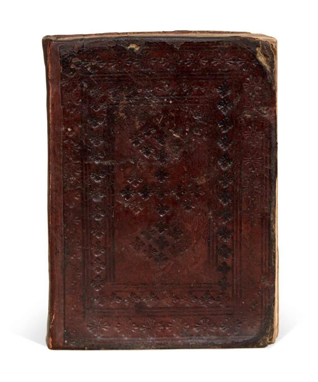 View full screen - View 1 of Lot 152. Rampigollis, Figurae Bibliae, Milan, 1494, contemporary tooled morocco.