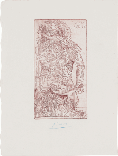 View full screen - View 1 of Lot 9. Femme assise (Bloch 362; Baer 689).