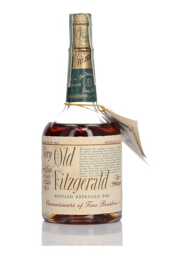 View full screen - View 1 of Lot 162. Very Old Fitzgerald 8 Year Old 100 Proof 1964 (1 BT Half-Pint).
