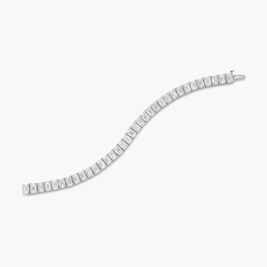 View full screen - View 1 of Lot 2. Diamond Bracelet .