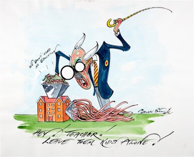 View full screen - View 1 of Lot 122. Pink Floyd – The Wall | The Teacher - Leave Them Kids Alone.