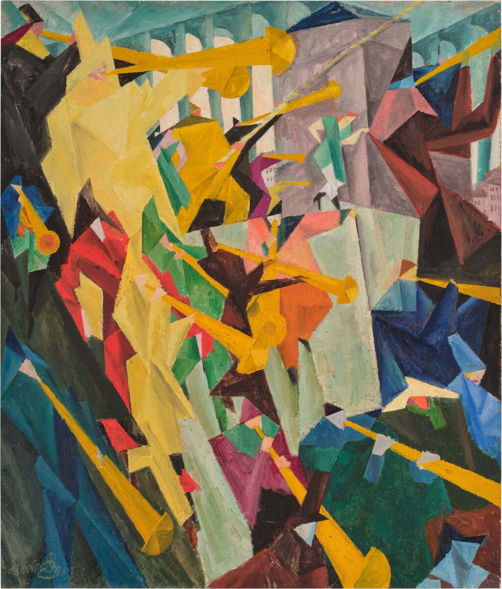 View full screen - View 1 of Lot 18. Trompetenbläser I (Trumpeters I).