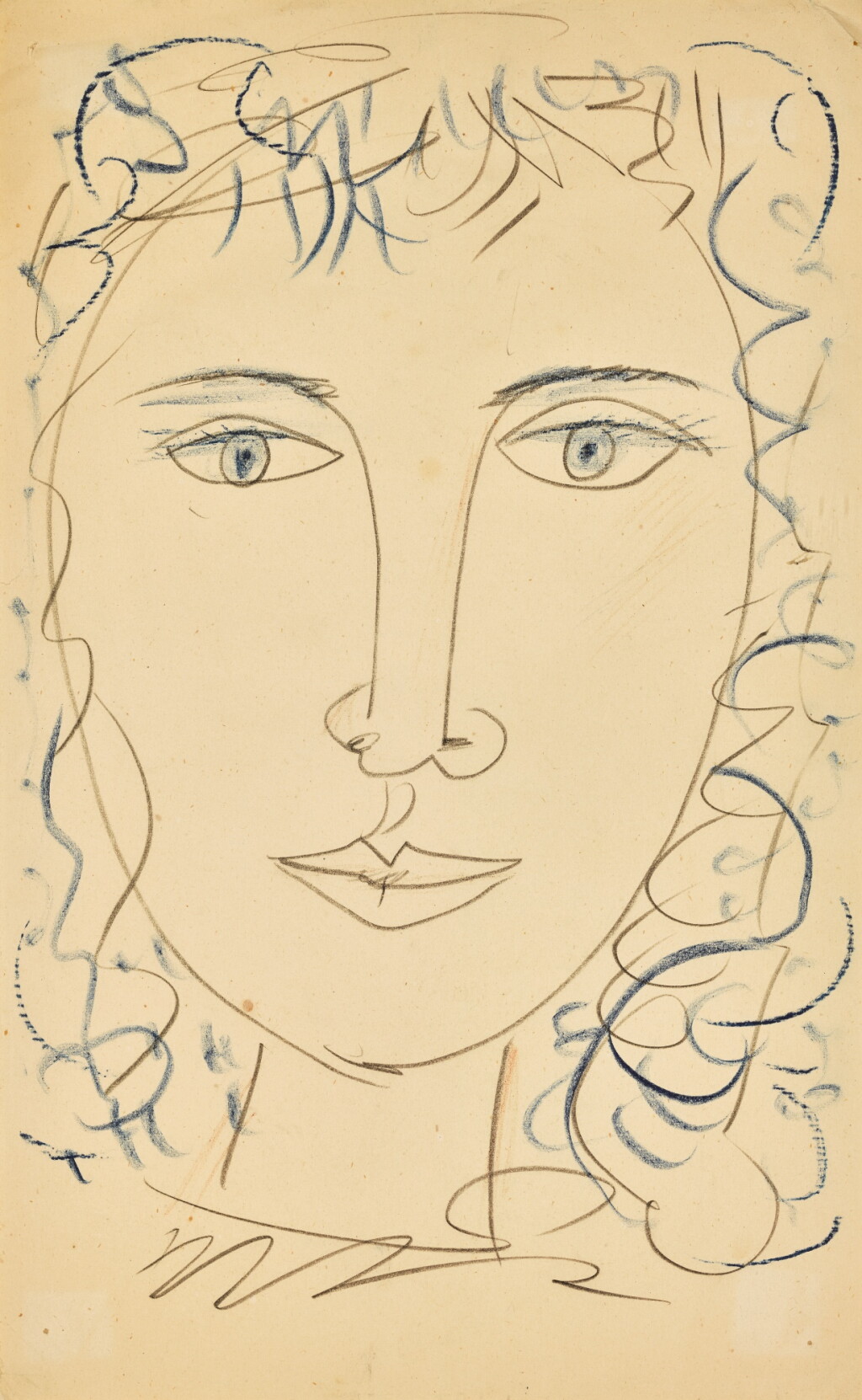 View full screen - View 1 of Lot 61. JOHN CRAXTON, R.A. | FACE OF A GIRL.