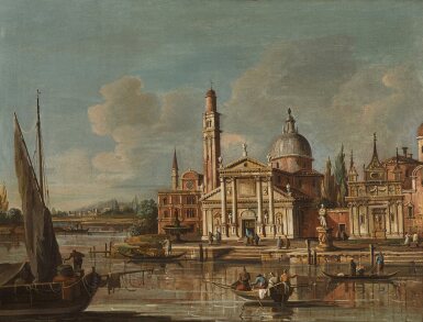 View full screen - View 1 of Lot 498. Venice, A View of the Island of San Giorgio Maggiore from the Bacino.