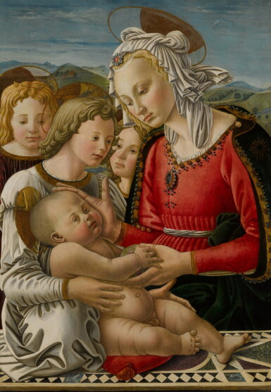 View full screen - View 1 of Lot 11. The Madonna and Child with Three Angels: The "Benson Madonna".