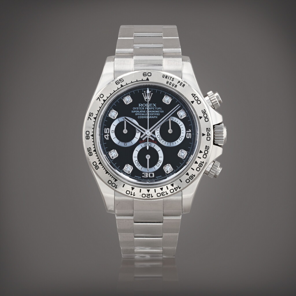 View full screen - View 1 of Lot 614. Daytona, reference 116509 Montre bracelet chronographe en or blanc | White gold chronograph wristwatch with bracelet Vers 2007 | Circa 2007.