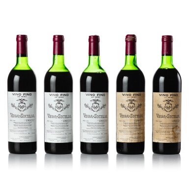 View full screen - View 1 of Lot 338. Vega Sicilia 'Unico' 1964 (5 BT).