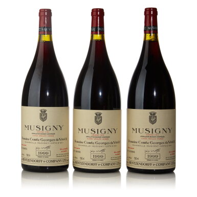 View full screen - View 1 of Lot 368. Musigny, Cuvée Vieilles Vignes 1999 Comte Georges de Vogüé (3 MAG).