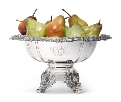 View full screen - View 1 of Lot 65. An American Silver Chrysanthemum Pattern Pedestal Bowl , Tiffany & Co., New York, 2003.