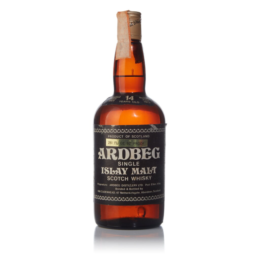 全螢幕檢視 - 查看43Ardbeg Cadenhead's Dumpy 14 Year Old 80 Proof 1965 (1 BT 26 2/3 Fl. Oz.)的1