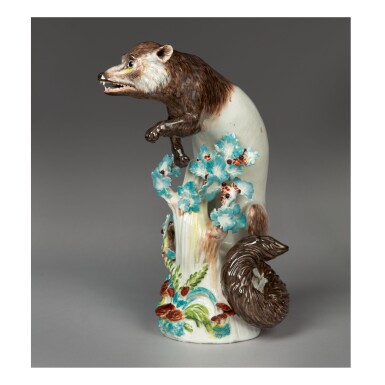 View full screen - View 1 of Lot 190. A MEISSEN FIGURE OF A SABLE, CIRCA 1735.