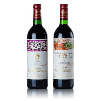 View full screen - View 1 of Lot 505. Château Mouton Rothschild 1988/1989 (2 BT).