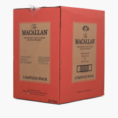 View full screen - View 1 of Lot 2034. The Macallan Harmony Collection Rich Cacao 44.0 abv NV (6 Bottles 75cl).