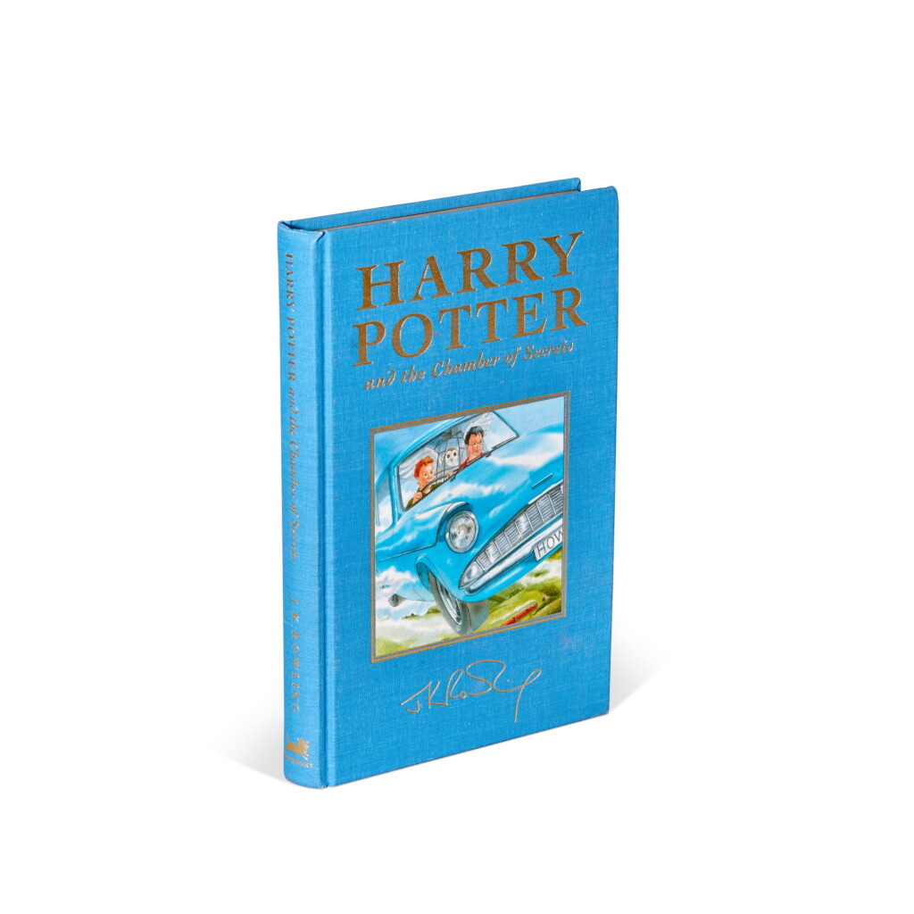 View full screen - View 1 of Lot 293. J.K. Rowling | Harry Potter and the Chamber of Secrets, 1999, deluxe hardback edition, first impression, signed.