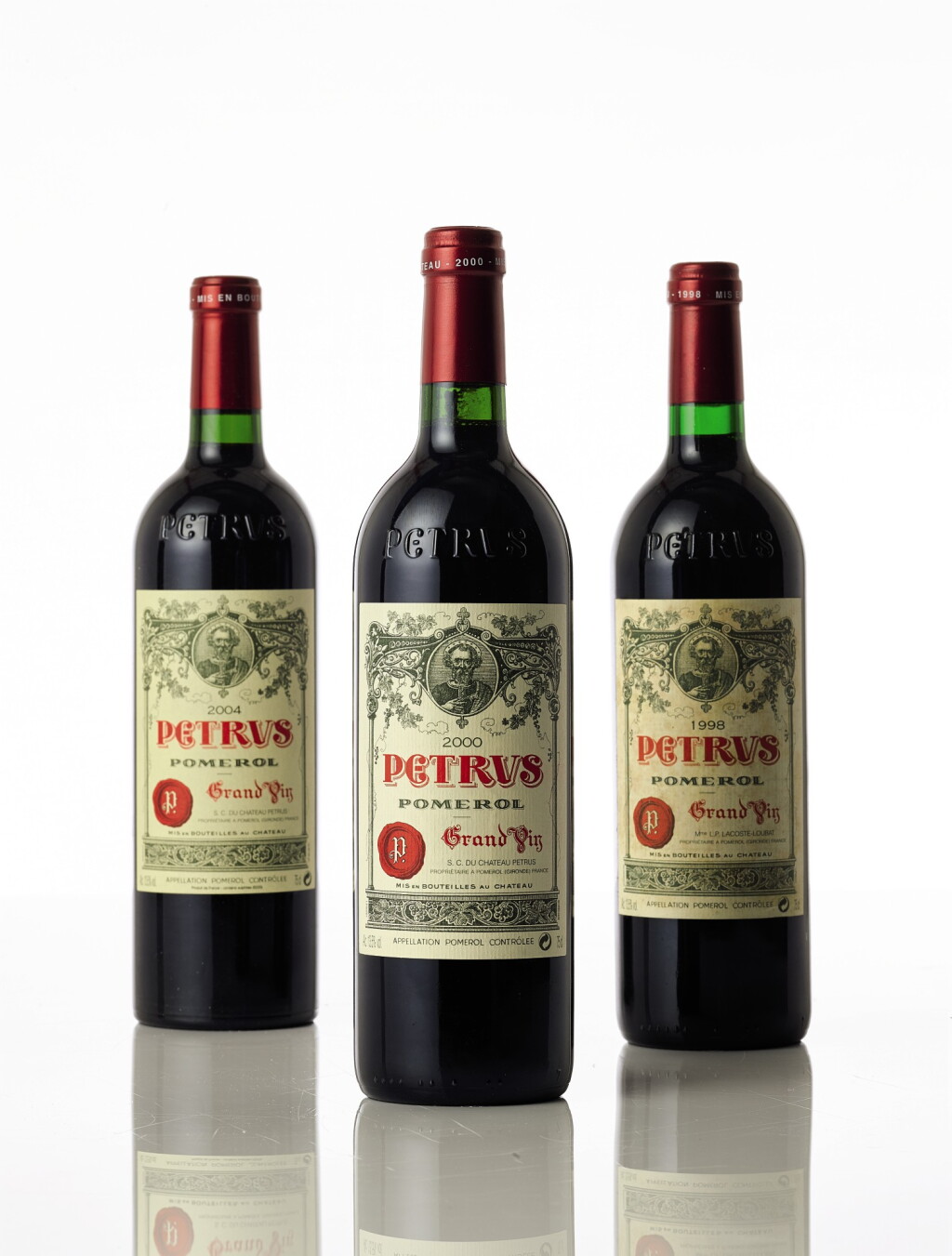View full screen - View 1 of Lot 6027. Petrus 2004 (3 BT).