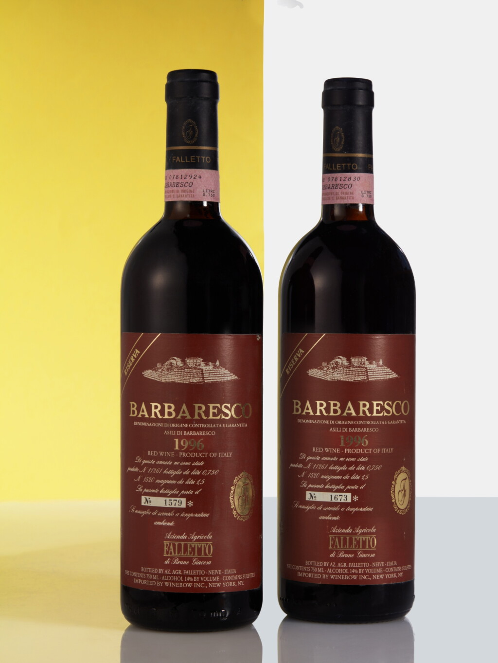 View full screen - View 1 of Lot 297. Barbaresco, Asili di Barbaresco, Riserva 1996 Bruno Giacosa (2 BT).