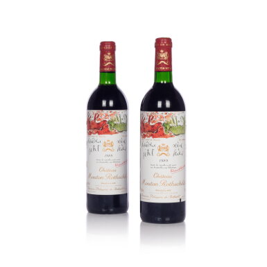 View full screen - View 1 of Lot 765. Château Mouton Rothschild 1989 (2 BT).