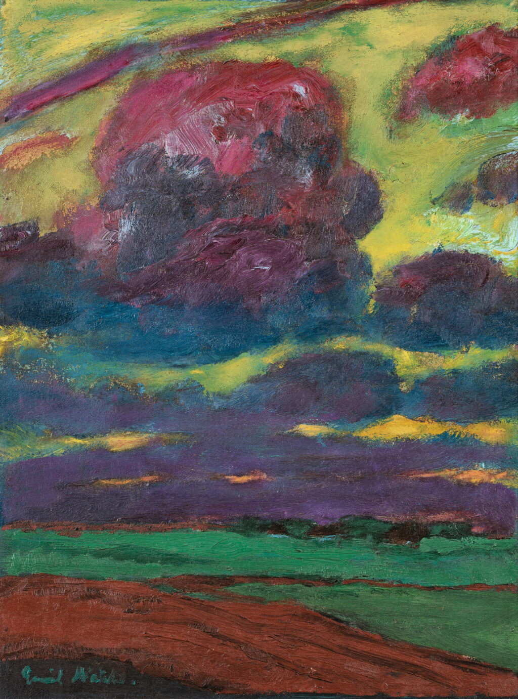 View full screen - View 1 of Lot 11. EMIL NOLDE | WOLKEN (CLOUDS).