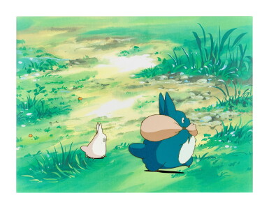 View full screen - View 1 of Lot 22. MY NEIGHBOR TOTORO BY STUDIO GHIBLI 龍貓 by 吉卜力工作室 | TOTORO ANIMATION CEL 龍貓動畫手稿.