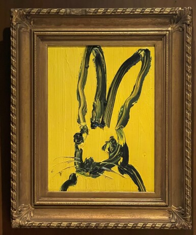 View full screen - View 1 of Lot 20. 'Untitled Yellow Bunny' Painting.