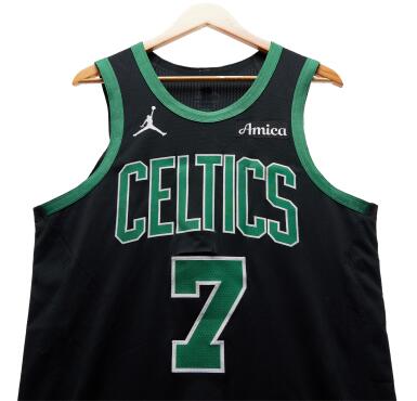 View full screen - View 1 of Lot 59. Jaylen Brown Boston Celtics 2024-2025 Emirates NBA Cup Game Worn Statement Edition Jersey | Matched to 2 Games | 37 Points.