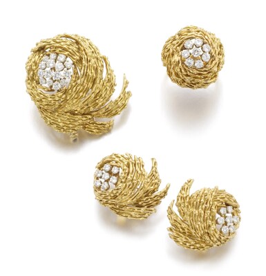 View full screen - View 1 of Lot 186. GÜBELIN | GOLD AND DIAMOND PARURE.