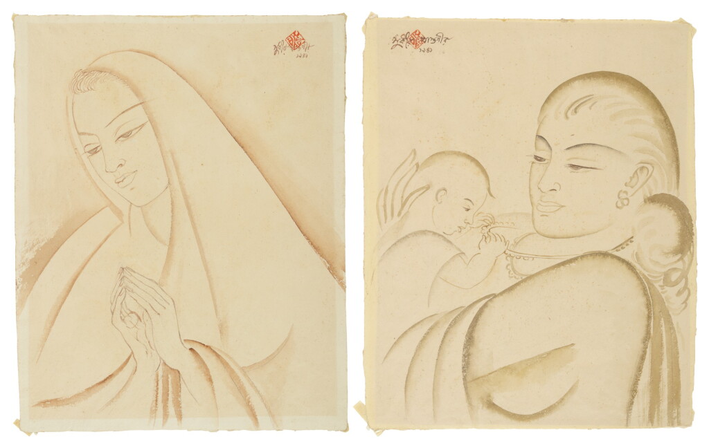 View full screen - View 1 of Lot 66. The Devotee; Mother.