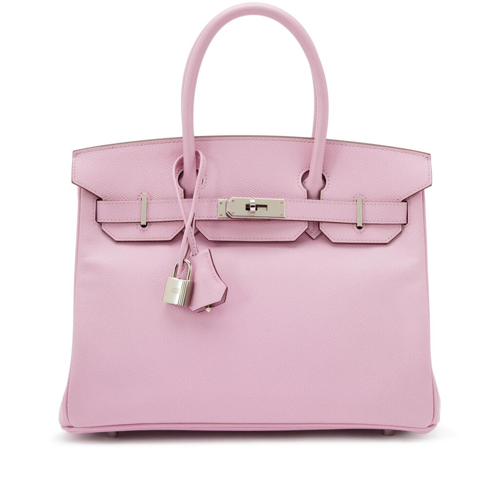 View full screen - View 1 of Lot 51. Mauve Sylvestre Epsom Birkin 30 Palladium Hardware, 2022.