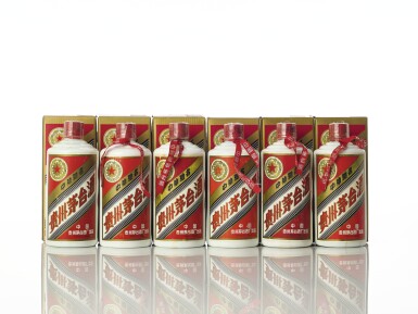 View full screen - View 1 of Lot 5434. 1997年產五星牌貴州茅台酒 Kweichow Five Star Moutai 1997 (6 BT50).