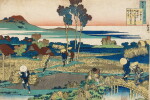 KATSUSHIKA HOKUSAI (1760-1849) POEM BY TENCHI TENNO | EDO PERIOD, 19TH CENTURY