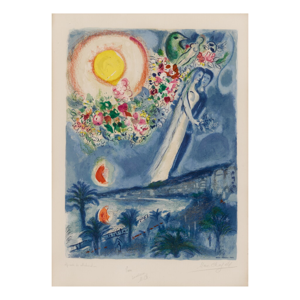 View full screen - View 1 of Lot 91. CHARLES SORLIER AFTER MARC CHAGALL| FIANCÉS IN THE SKY AT NICE (M. CS 36).