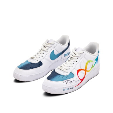 View full screen - View 1 of Lot 66. Taylor Jenkins Memphis Grizzlies 2023-2024 Game Worn and Signed Custom Air Force 1s | To The Max Foundation .