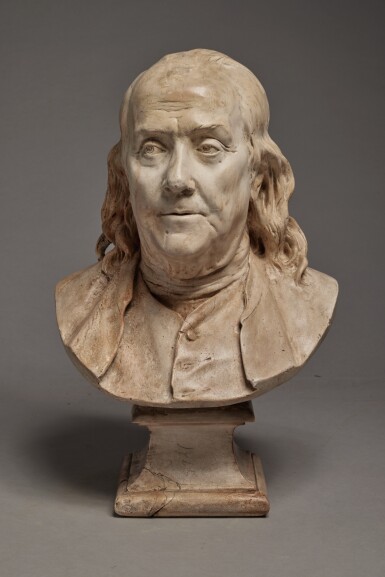 View full screen - View 1 of Lot 679. Workshop of Jean-Antoine Houdon (Versailles 1741 - 1828 Paris), dated 1778.