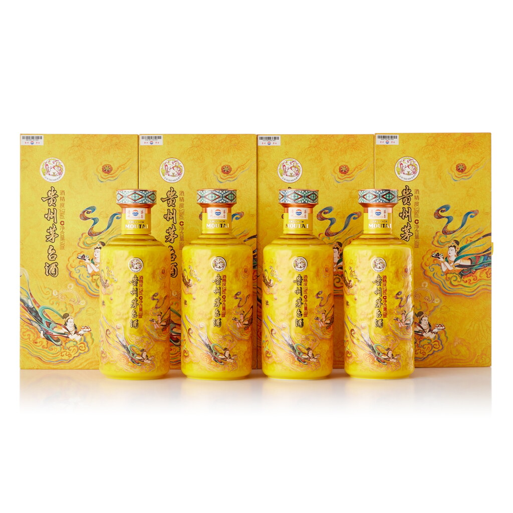 View full screen - View 1 of Lot 9566. 2024年產 "飛天牌"貴州茅台酒 - 散花飛天 Kweichow Moutai "San Hua Fei Tian" 2024 (4 BT50).