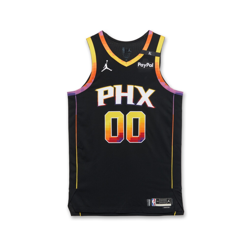 View full screen - View 1 of Lot 200. Royce O’Neale Phoenix Suns 2024-2025 Emirates NBA Cup Game Worn Statement Edition Jersey.