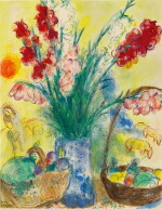 Marc Chagall 馬克 · 夏加爾 | Les Glaïeuls 劍蘭