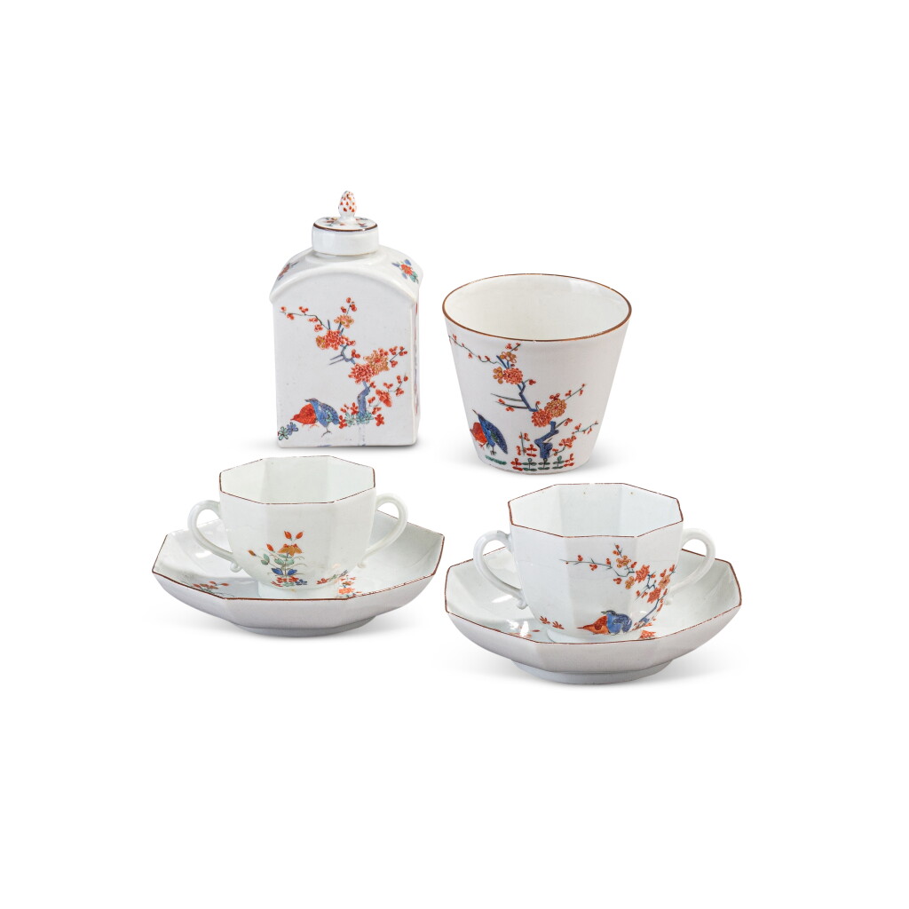 View full screen - View 1 of Lot 568. A group of Meissen porcelain Kakiemon-style ‘Two Quail’-pattern wares, circa 1730-35.