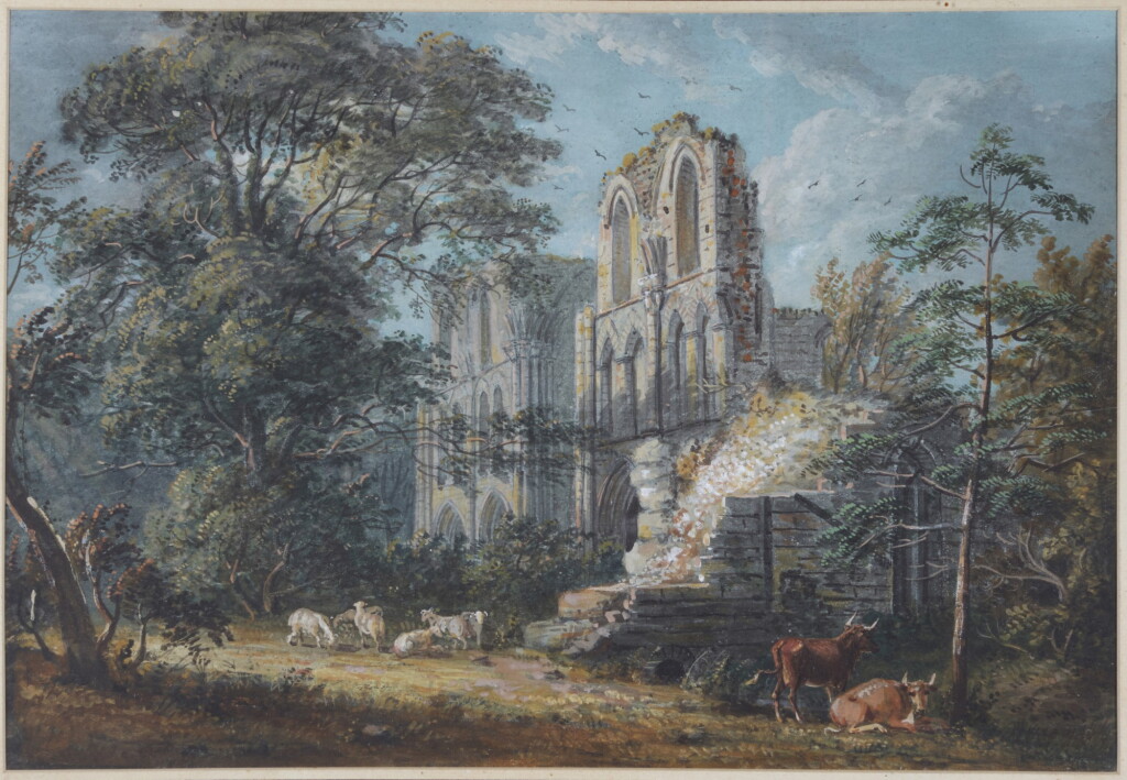 View full screen - View 1 of Lot 602. PAUL SANDBY, R.A. | Roche Abbey, Yorkshire.
