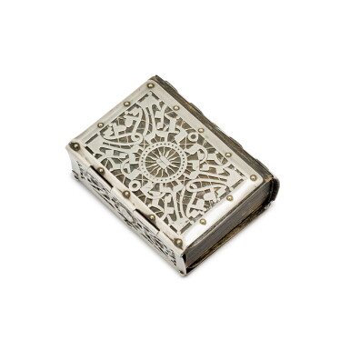 View full screen - View 1 of Lot 184. A Hungarian Silver Small Book Binding, Budapest, circa 1900.